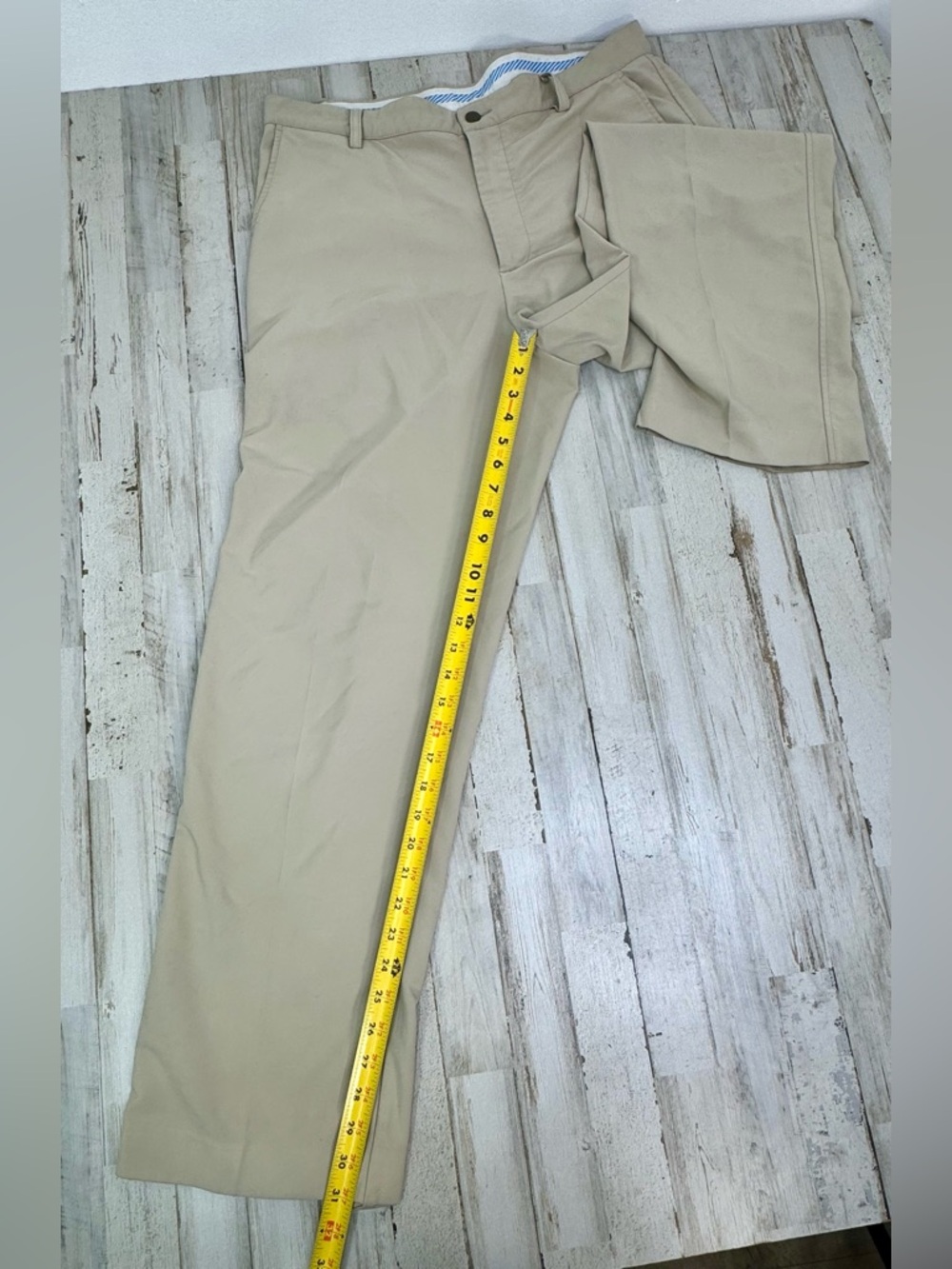 FootJoy Pants Mens 38x31 Beige Microfiber Stretch Dress Pants Golf Performance - Picture 8 of 11